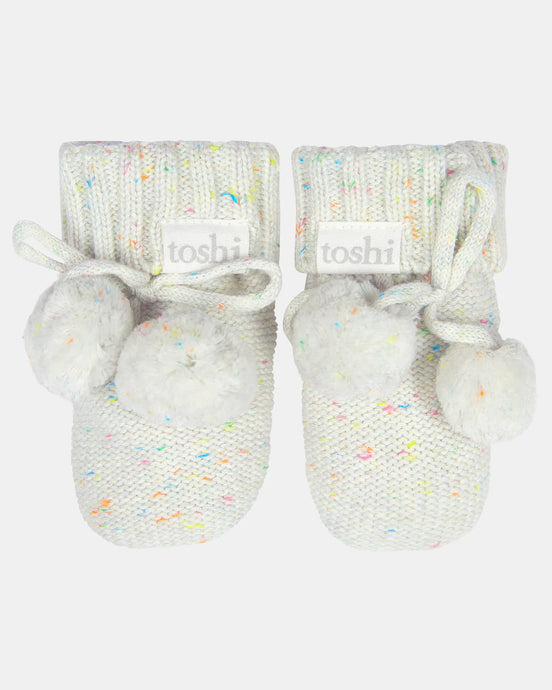 Organic Booties Marley - Snowflake