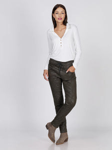 Peyton Boyfriend Pant | Metal Black