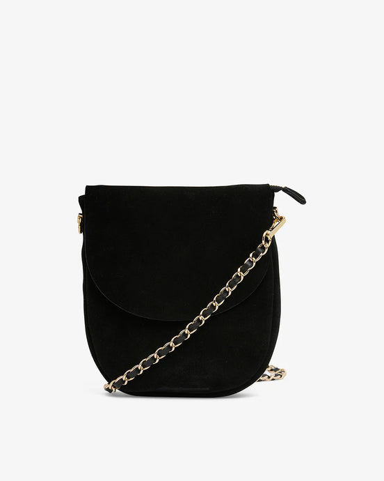 Phoebe Pouch | Black Suede