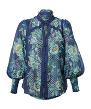 Load image into Gallery viewer, Renata Cotton Silk Blouse | Mariposa Zafiro