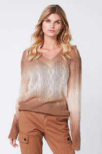 Raida Blouse Knit | Camel