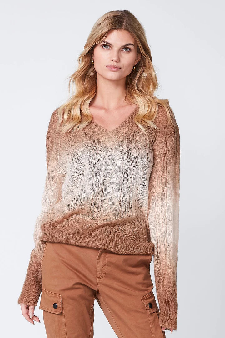 Raida Blouse Knit | Camel