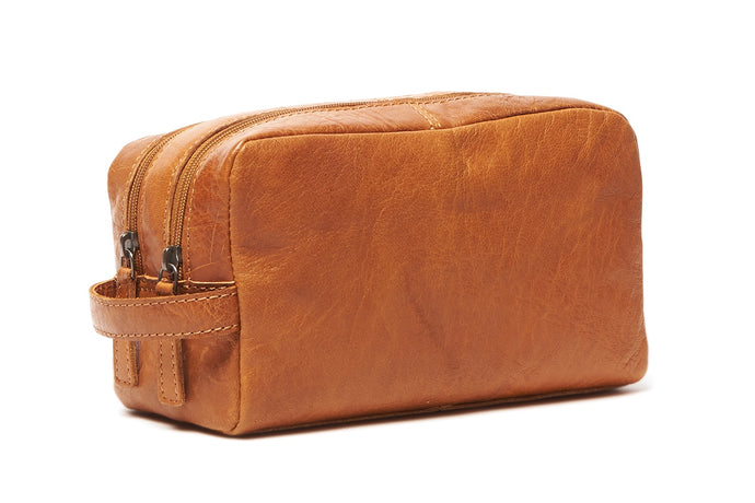 Corso Leather Wash Bag