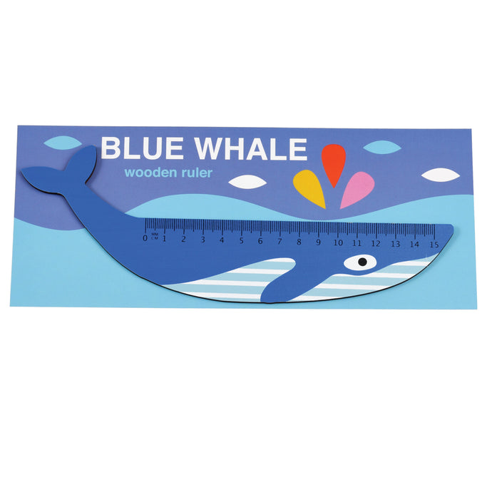 Wooden Ruler | Blue Whale