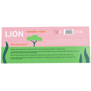 Wooden Ruler | Lion