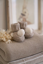 Load image into Gallery viewer, Pom Pom Baby Socks | Latte