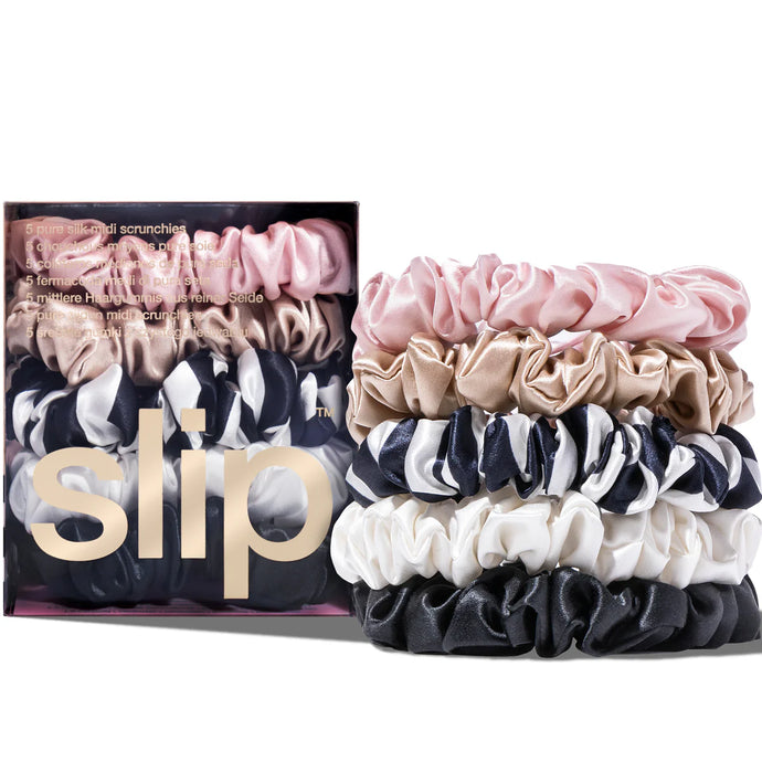Multi Midi Scrunchies | 5 Pack