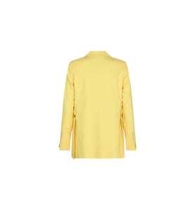 Windy Twill Pinstripe Blazer | Yellow Plum