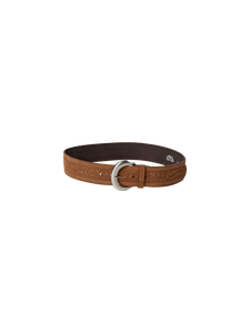Embossed Suede Waist Belt | Cinnamon Swirl