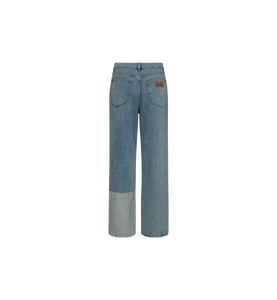 Relee Block Jeans | Mid Blue