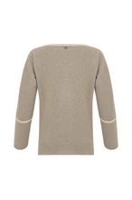 Load image into Gallery viewer, Blaire Relaxed Boat Neck Sweater | Latte