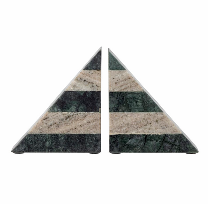 Abir Bookend | Green Marble