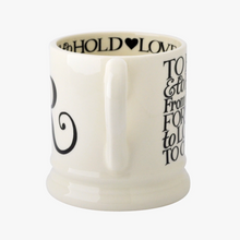 Load image into Gallery viewer, Black Toast Mr &amp; Mrs 2 x 1/2 Pint Mugs