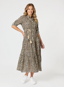 Le Marais Button Up Print Dress