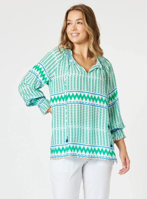 Geo Top | Elm/Multi