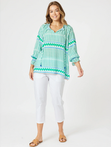 Geo Top | Elm/Multi