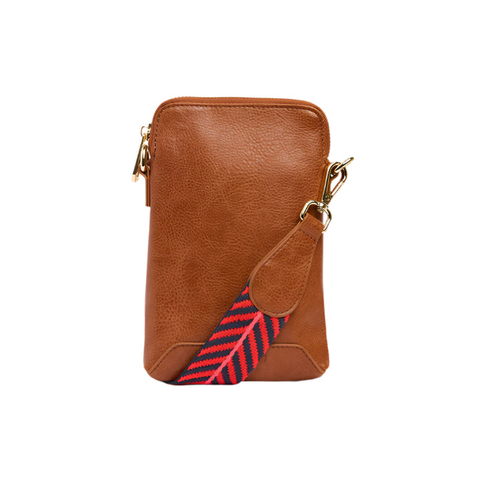 Sullivan Phone Bag | Tan Pebble