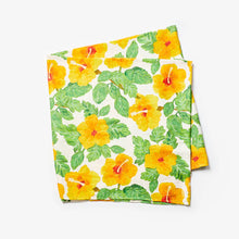 Load image into Gallery viewer, Hibiscus Yellow Tablecloth