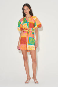 Templeton Mini Dress | Paisley Tile