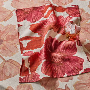 Leon Cerise Tea Towel