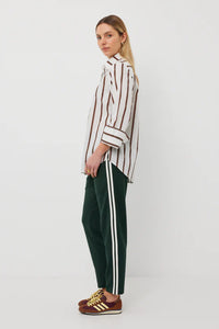 Mark Shirt | Choc Stripe