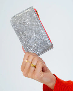 Centro Wallet | Silver Crinkle
