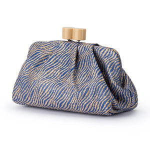 Addison Woven Clutch | Blue