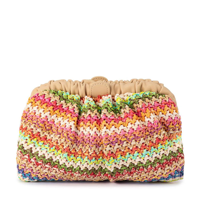 Amalia Petite Gathered Clutch | Multi