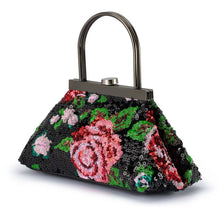 Load image into Gallery viewer, Audrey Sequin Top Handle Bag | Black