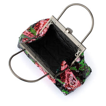 Load image into Gallery viewer, Audrey Sequin Top Handle Bag | Black