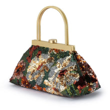 Load image into Gallery viewer, Audrey Sequin Top Handle Bag | Bronze