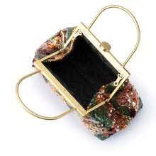 Load image into Gallery viewer, Audrey Sequin Top Handle Bag | Bronze