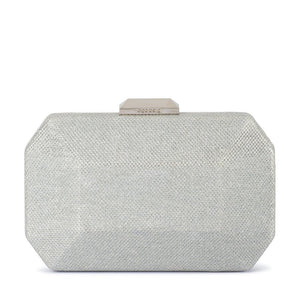 Avery Faceted Clutch | Silver