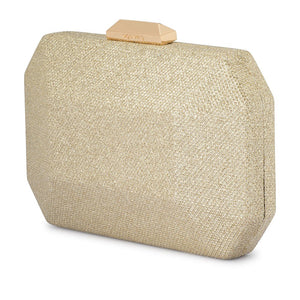 Avery Faceted Clutch | Gold