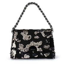 Load image into Gallery viewer, Brooklyn Shoulder Bag | Black Silver