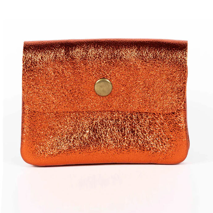 Coin Purse | Metallic Burnt Orange
