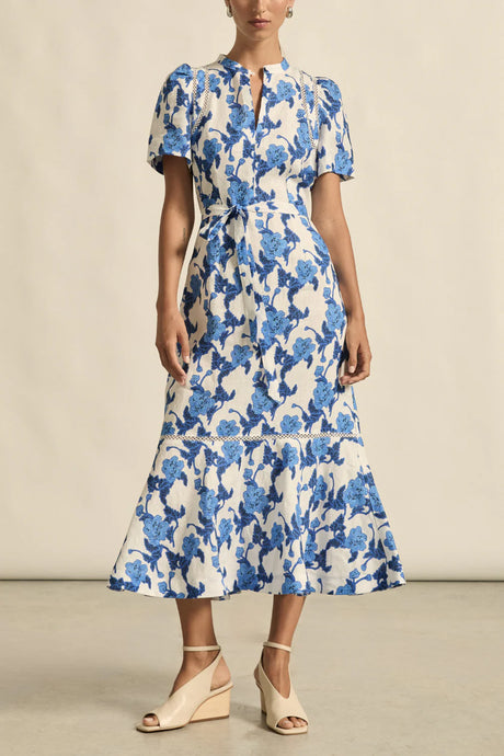 Cable Dress | Azure Bouquet