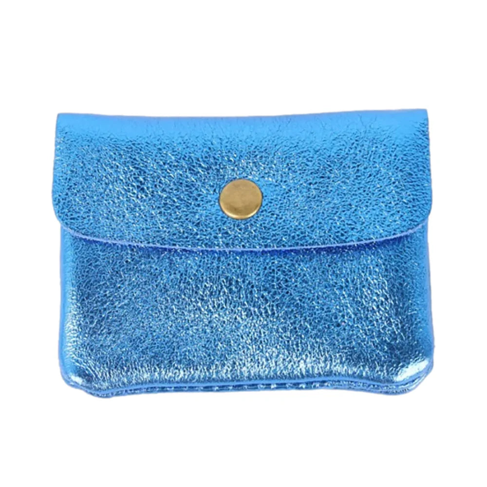 Coin Purse | Metallic Electric Blue