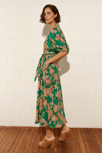 Ebb Dress | K'gari palm green