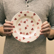 Load image into Gallery viewer, Pink Hearts 8 1/2&quot; Plate