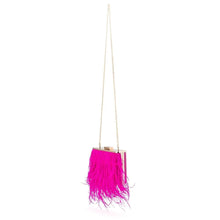 Load image into Gallery viewer, ESTELLE Feather Clutch | Fuchsia