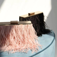 Load image into Gallery viewer, ESTELLE Feather Clutch | Blush