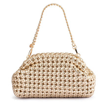 Load image into Gallery viewer, Everly Hand Woven Clutch | Gold