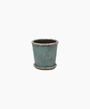 Load image into Gallery viewer, Sea Blue Plant Pot &amp; Saucer