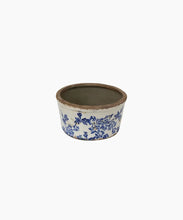 Load image into Gallery viewer, Blue Floral Wide Pot