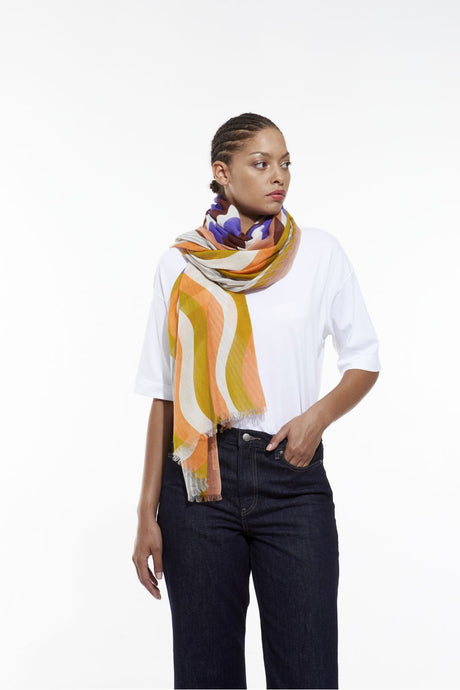 Gamma Scarf | Peach Purple