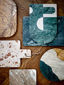 Abrianna Cutting Board | Green Marble