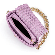 Load image into Gallery viewer, GISELLE Woven Shoulder Bag | Lilac