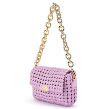Load image into Gallery viewer, GISELLE Woven Shoulder Bag | Lilac