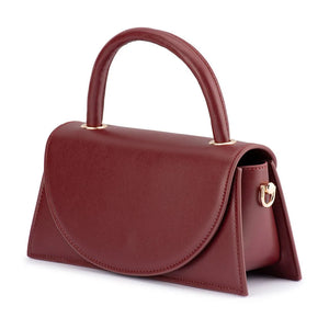 Hailey Top Handle Bag | Burgundy